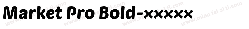 Market Pro Bold字体转换